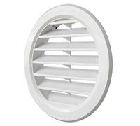 La Ventilazione T10B Ventilation Grille Round Plastic Recessed White Diameter 120 mm