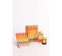 La Veranera Wild Words Journaling Kit, a Guided Journal by Amalia Andrade x, Colorful Striped Writing Diary with Guided Exercises for Emotional Expression and Self-Reflection + Candela 4 oz candle