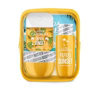 La Vida Caribeña 3-Piece Gift Pack - Hydrating Body Mist 35 ml, Body Wash 100 ml & Booty Butter 50 ml | Gifts for women | Travel-ready | Cleanse • Moisturise • Spritz (Papaya Sunset)