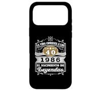 La Vida Comienza a los 40 Años 1986 Nacimiento de Leyendas Case for iPhone 17 Pro Max