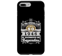 La Vida Comienza a los 80 Años 1946 Nacimiento de Leyendas Case for iPhone 7 Plus/8 Plus