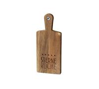 La Vida Holzbrett Schneidbrett Sterne Küche aus Akazienholz in der Farbe Braun,