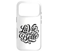 La Vie Est Belle French Life Is Beautiful Script Case for iPhone 17 Pro
