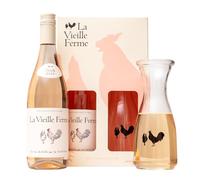 La Vieille Ferme Rose Wine Gift Set, 750 ml, Carafe