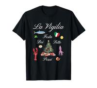 La Vigilia Festa Dei Sette Pesci Italian Christmas T-Shirt