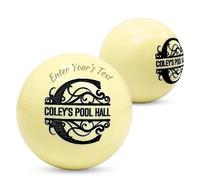 LA VILLA DECORE Customizable Pool Balls with Your Own Text or Logo - Enhance Your Pool Hall's Branding or Create a One-of-a-Kind Gift