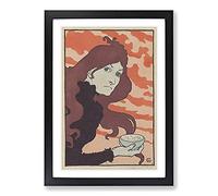 La Vitrioleuse by Eugene Grasset Framed Print | A2 Black Framed Wall Art | Ready to Hang | Modern Nature Picture | Living Room Bedroom Lounge Office