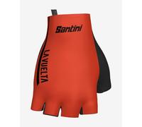 Santini La Vuelta Leader Short Gloves Orange S