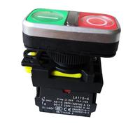 LA115-A5-11RD1 Waterproof 1NO LB 1NC 220V M22 Momentary Illuminated Flush Button Pushbutton Switch for Pump Control Cabinet
