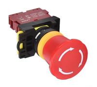 LA36M Industrial Grade E-Stop Push Button Switch Compatible with Standard 22mm Mounting 400V 10A Self Locking Operation (D)