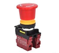 LA36M Lockable Stop Switch for Industrial Equipment Safety Circuits 400V 10A 22mm Mounting Self Locking Operation (A)