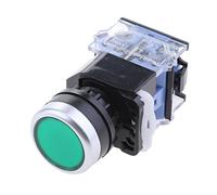 LA38-11 Ui 660V 10A Button Momentary Push Button Switch 1NO 1NC DPST green