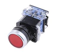 LA38-11 Ui 660V 10A Button Momentary Push Button Switch 1NO 1NC DPST red