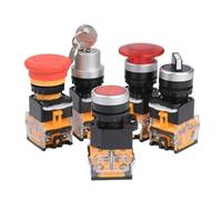 LA38 2 position 1NO /1NC with LED Emergency stop knob 22mm Push Button Switch series Knob switch(S)