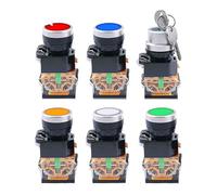 LA38 2 position 1NO /1NC with LED Indicator light 22mm Push Button Switch series Knob switch(Red)