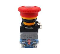 LA38 Emergency Stop Light Power 22mm Switches Mushroom Head on Off Pushbutton Led Switch LA38-11ZSD40 220V 24V LAY38-11D Air switches