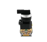 LA38 latching/momentary selector switch 2NO three-position rotary switch DPST 4 screws 10A 400V power switch ON/OFF red green black 3 positions(Black long handle,Lock)