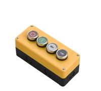 LA38 push button switch control box 4 holes plastic start stop industrial button two position emergency stop switch box(4-01)