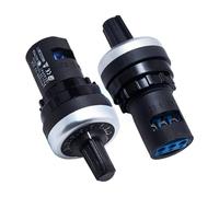 LA42DWQ-22 1K 2K 5K 10K 20K 50K 100k 200k 500K 22mm Diameter Pots Rotary Potentiometer Resistance Switch for arduino(1K Ohm)