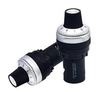 LA42DWQ-22-Pro 1K 2K 5K 10K 20K 50K 100k 200k 500K 22mm Diameter Pots Rotary Potentiometer Resistance Switch for arduino(20K Ohm)