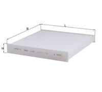 LA859 FILTER, CABIN AIR KNECHT