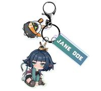LaaHY Game Peripheral Keychain for Zenless Zone Zero Jane Doe, Backpack Key Pendant Cartoon Characters Keychain Pendant for Game Fans