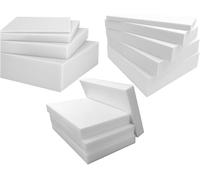 Laam linen Pack of 2 Upholstery Firm Foam for Cushions Cut to Any Size High Density For All type of Foam Seating Bench, Stool, Window Seat, Sofa, Chair Pads, Pet Bed Use (18”x18”x2”Inch)