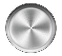 LAANCOO 13 inch Stainless Steel Pizza Pan, 34cm Round Pizza Tray Pizza Baking Tray Durable Pizza Oven Tray Pizza Bakeware Set Multifunctional Storage Tray for Fruit Cake