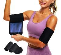 LAANCOO 2Pcs Arm Wraps For Flabby Arms, Arm Trimmers For Flabby Arms With Fastening Tape, UnisexPolyester Sauna Arm Sleeve For Fat Arms, Arm Trimmers 9x16 In