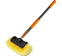 LAANPOLE 3.6m Car Wash Brush Long Handle, Telescopic Car Cleaning Brush with 30cm Soft Bristle, Car Washing Brush with Telescoping Pole for Caravan, Solar Panel, Conservatory, Boat