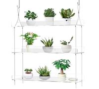 laapee Over the Door Shower Caddy, Hanging Shower Organizer Shelves for Bathroom Door, 2-Tier 40cm Acrylic Shower Rack, Rustproof & Waterproof Storage Shelf with 5 Hooks