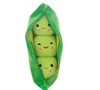 LAARNT 25 cm Grüne Pea Plush Doll, Cute Soft Toy, Creative Growing Peas Cushion