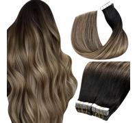 LaaVoo Tape in Hair Extensions Human Hair Easy to Apply Tape Extensions