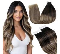 LaaVoo Tape in Hair Extensions Human Hair Easy to Apply Tape Extensions