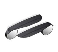 Laaway Carbon Fiber Pattern Rain Eyebrow Reversing Mirror Integrated, Car Blind Spot Mirror Rain Eyebrow 2-in-1 Design, Car Rearview Blind Spot Mirror Rain Eyebrow Integrated