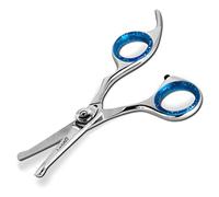 Laazar Straight Dog Grooming Scissors - Comfortable Around The Eyes Cat & Dog Scissors | Blunt Dog Trimming Scissors| Premium Stainless Steel | Grooming Scissors for Dogs - Dog Hair Scissors