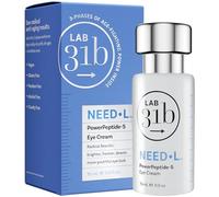 LAB 31B Powerpeptide-5 Lab 31B Anti-Ageing Eye Cream with Hyaluronic Acid and Peptides for Eyes and Wrinkles Soft Skin Bright Vegan Without Parabens Cruelty or Animals
