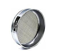 Lab Analysis Sieve Woven Wire Mesh Sampling Inspection Pharmacopeia Test Sieve 304 SS Mesh Chroming Frame Diameter20cm 4~10 Mesh(8 mesh 2.5mm)