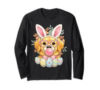 Lab and Golden Retriever Bunny Ears Easter Dog Tee Long Sleeve T-Shirt