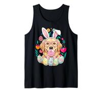 Lab and Golden Retriever Bunny Ears Easter Dog Tee Tank Top