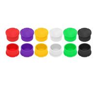 Lab Bottle Protective Covers 12PCS 3ml Impermeable Recyclable Headpieces Multiple Color Programming Clinic Necessity Recyclable Bottle Defender Headpieces TPU