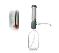 Lab Bottle Top Dispenser Economic Semi-Automatic Liquid Sleeve Type Adjustable Adder Precision Engineered & Dosage 0-25ml with 500ml/1000ml Plastic for Quantitative Droplet Measurement(500ml)