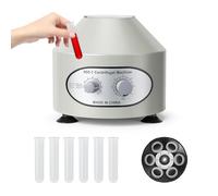 Lab Centrifuge with Transparent Lid, 4000rpm Speed, 0-60min Timer Centrifuge Machine for Lab School Science Separation of Samples& Qualitative Analysis