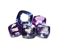 Lab Created Alexendrite At Wholesale Lot (Rs 45/Carat) Fine Quality Square Cushion Shape Loose Gemstone For Reselling Astrologers Jewellers Crystal Healing Astrological Gemini Zodiac Sign-B0C1ZP3D-1D