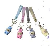 Lab- Cute Monster Plush Keychain, Soft Bunny Design, Multiple Pastel Colours Available