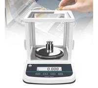 Lab Digital Analytical Balance,200g/300g/500g, External Calibration+Data Printing, Settling Time:≤3 S, Dual Power Supply, for for Laboratory Pharmacy,500g