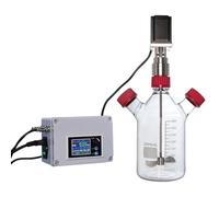 Lab Digital Stirrer, Electric Overhead Electric Liquid Mixer, Electric Overhead Stirrer 2000ml Reagent Bottle, Telescopic Stirring Rods, LCDController,forChemical/Reagents/Paints