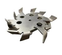 Lab Dispersion Paddle, 304 Stainless Steel Dispersion Disk Set with Stirring Rod and Guide Hole Multiple Sizes(5cm Disk with Rod)