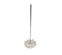 Lab Dispersion Paddle, 304 Stainless Steel Stirring Rod and Lab Dispersion Disk Set Multiple Sizes(40mm Disk with Rod)