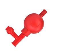 Lab Disposable Rubber Suction Bulb Safe Pressure Quantitative Pipette Filler Laboratory Suction Ball with 3 Valves (Red) for Laboratory